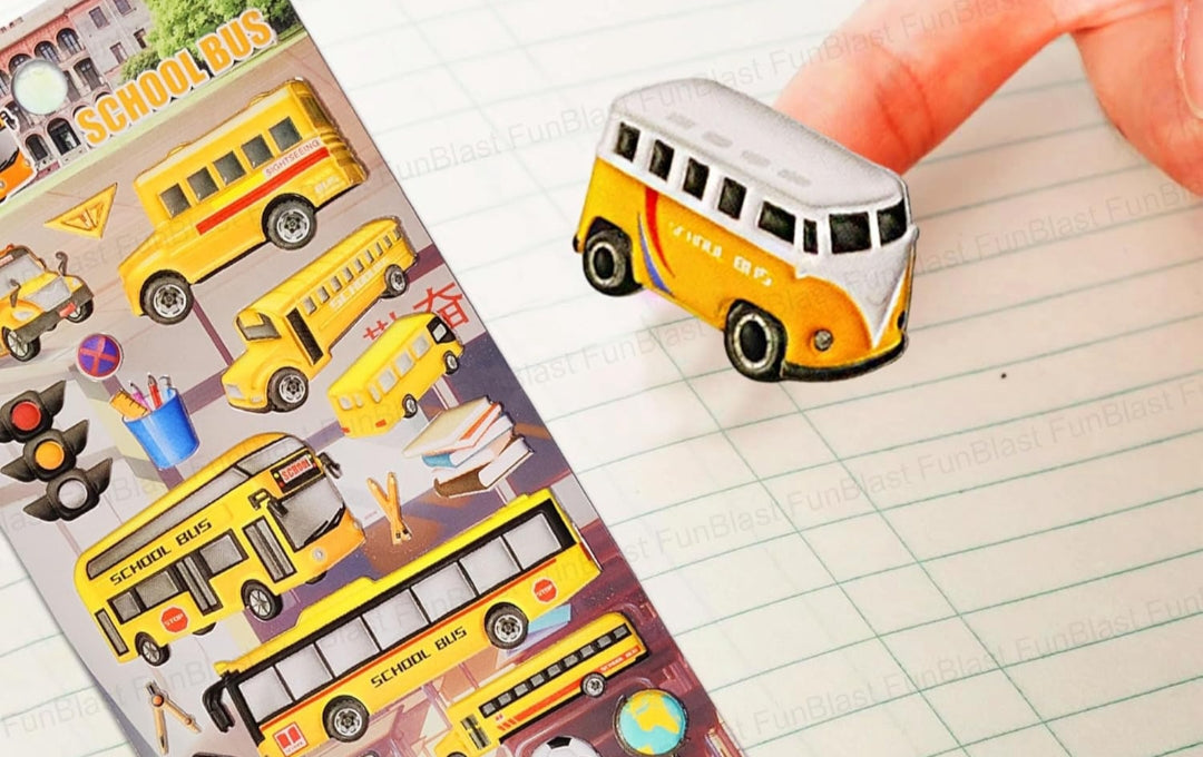 School Theme 3D Stickers Pack of 2