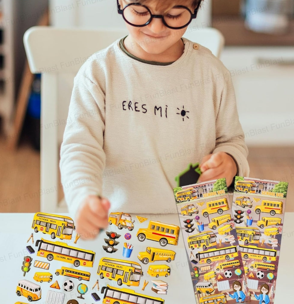 School Theme 3D Stickers Pack of 2