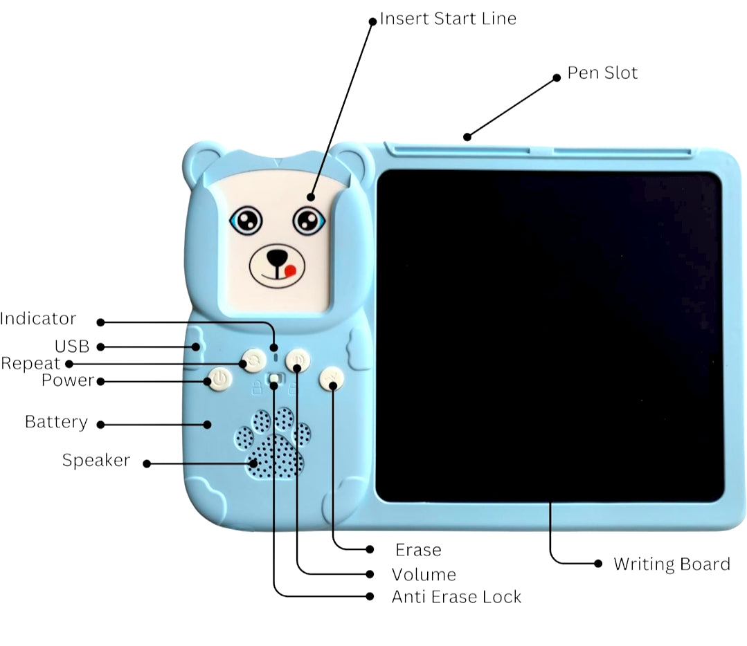 Writing Board with Card Reader