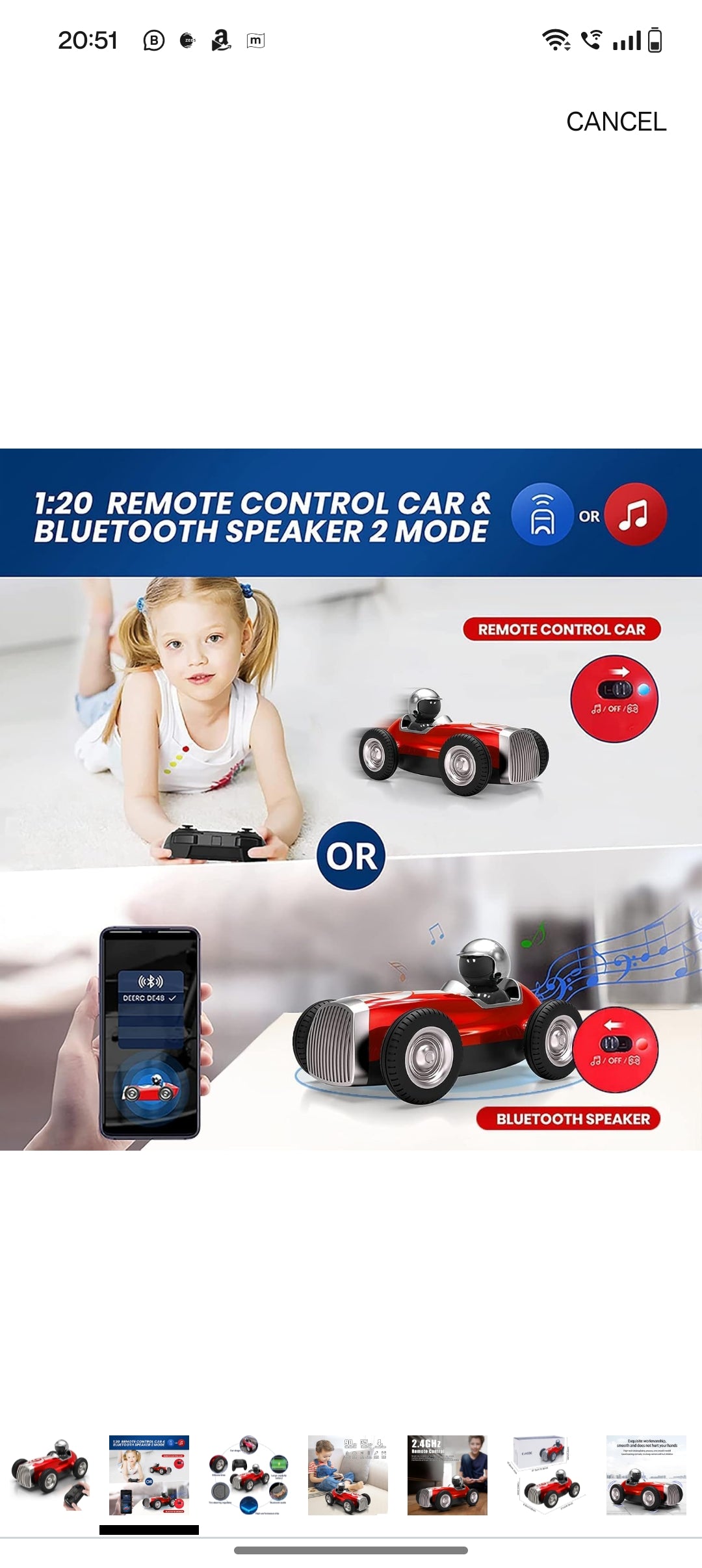 R/C Race car with Bluetooth speaker