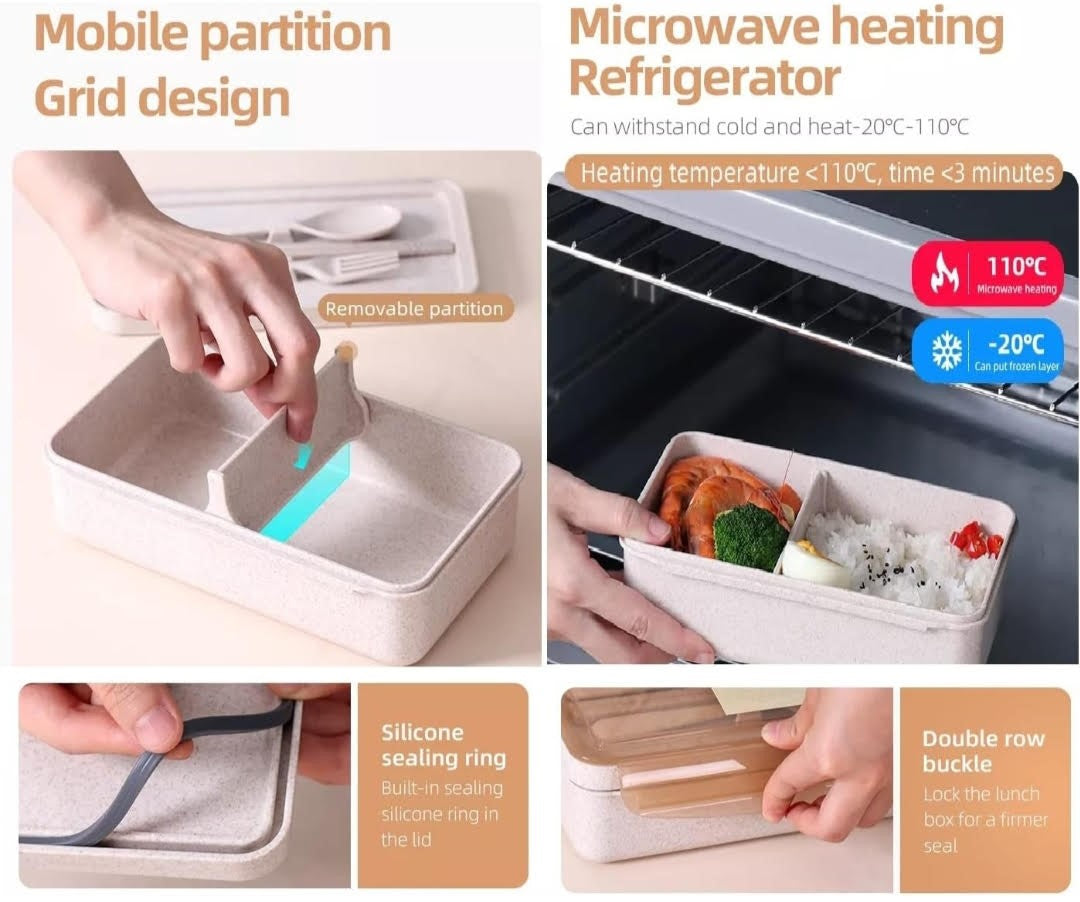 Wheat Straw Fiber Lunch Box