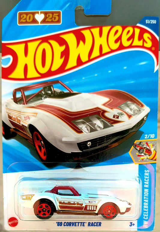 Hot Wheels 2025 '69 Corvette Racer – Valentine’s Day Edition | HW Celebration Racers (2/10)